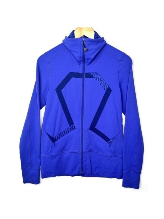 Lululemon Jackets & Blazers - Lululemon Origami Stride Track Jacket Womens 6 Purple Full Zip Yoga Gym Running
